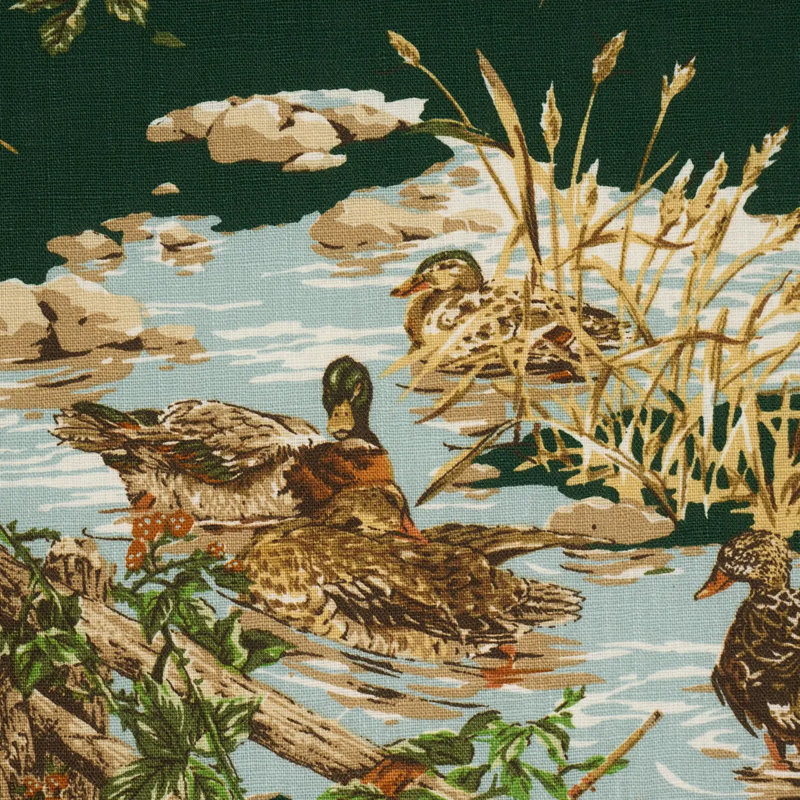 Tissu pour chien et canard, Vert