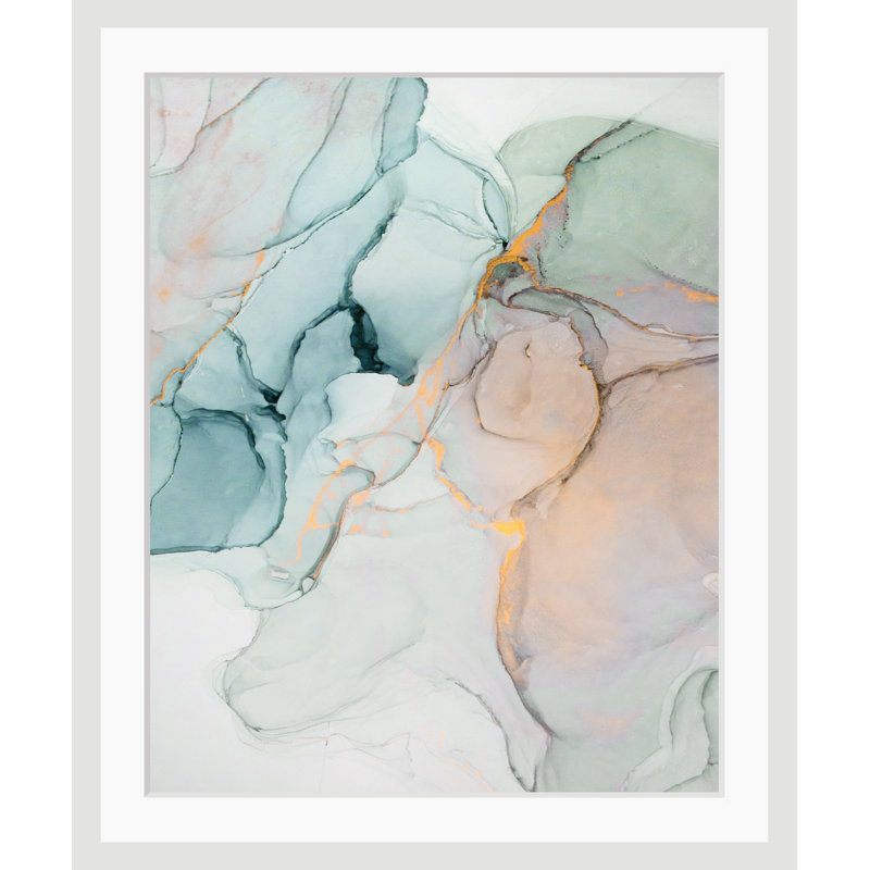Marble - Single Picture Frame Print, 60 cm H x 50 cm W