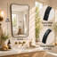 Miroir mural moderne à cadre incurvé, miroir décoratif pour salle de bain-556756322
