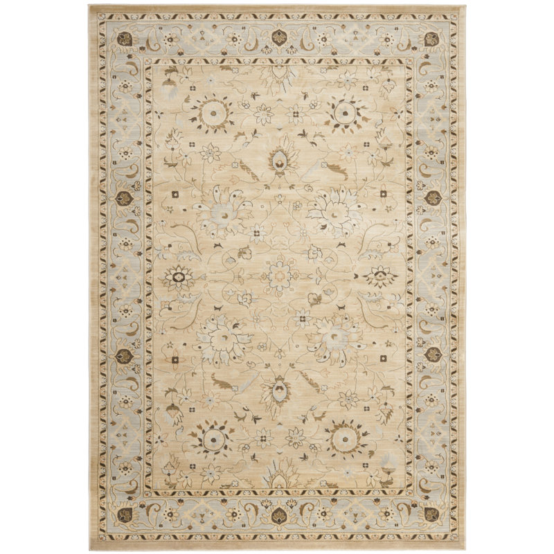 Tapis ivoire / gris Lavelle, Rectangle 9 pi x 12 pi