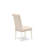 7 Piece Dining Table Set Consist of a Rectangle Table with Butterfly Leaf and 6 Light Beige Linen Fabric Upholstered Chairs, Linen White-288305329-354831916