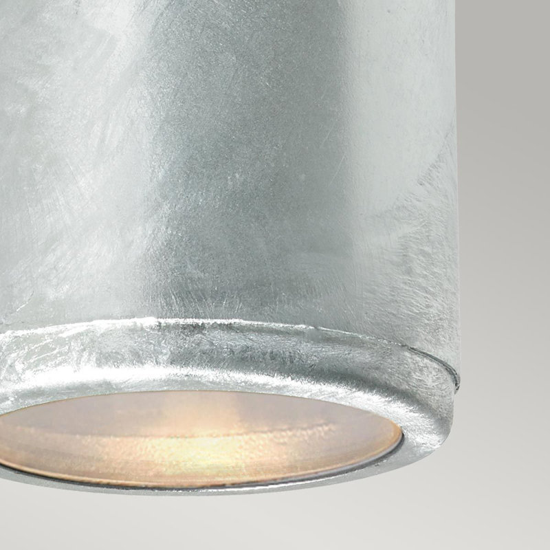 Banji Galvanized 10cm H Outdoor Armed Sconce