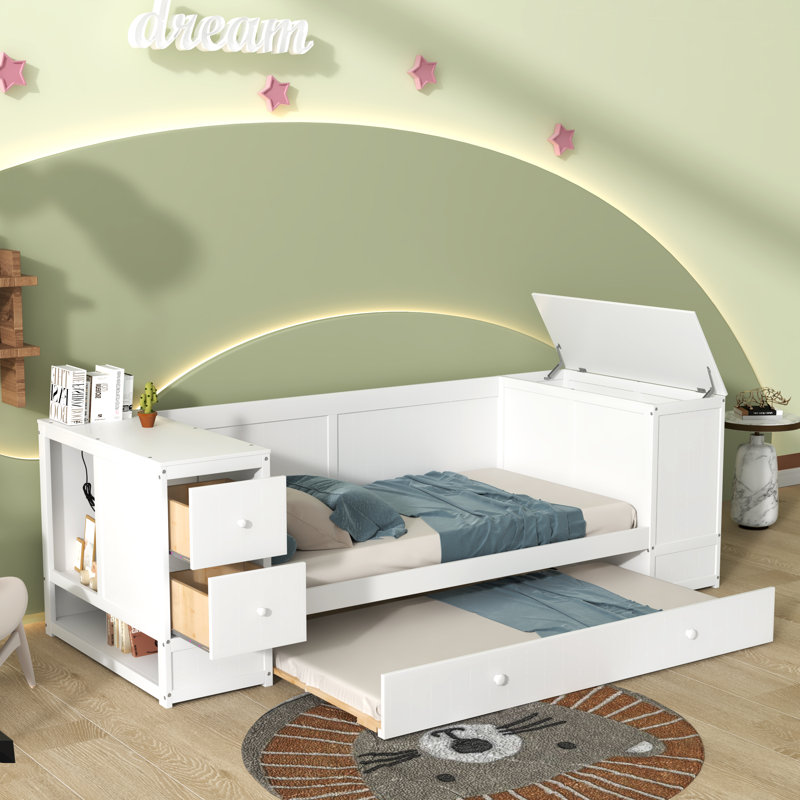 Lit plateforme Luthan, Blanc