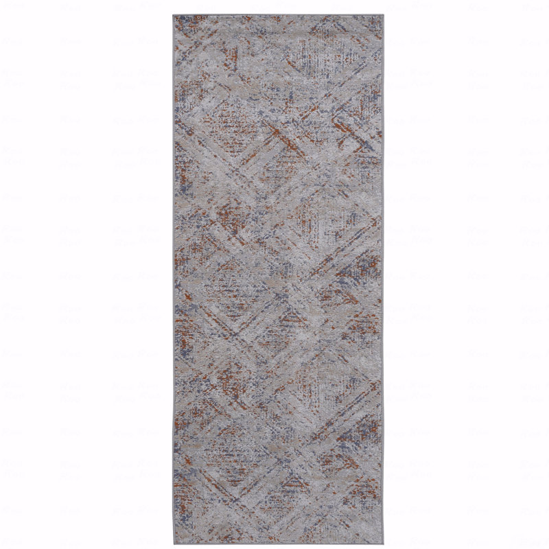 5' X 7' Geometric Area Rug, Rectangle 5'3" x 7'6"