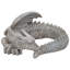 Sculpture jardin jardin de dragon gris