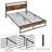 Banquer Metal Standard Bed with Shelves-498589832