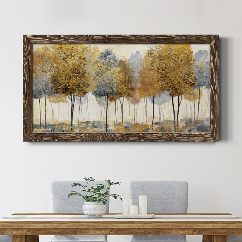 Toile encadrée de qualité supérieure prête à être accrochée, Encadré de bois de noyer