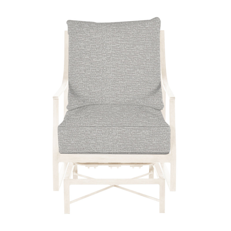Monaco Patio Chair with Cushions, Welt, Slate Gray, Tweed Toffee