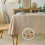 Nappe en toile de jute, toile de table rectangulaire rectangulaire, nappe beige rustique texturée naturelle résistante à l'eau pour la cuisine
