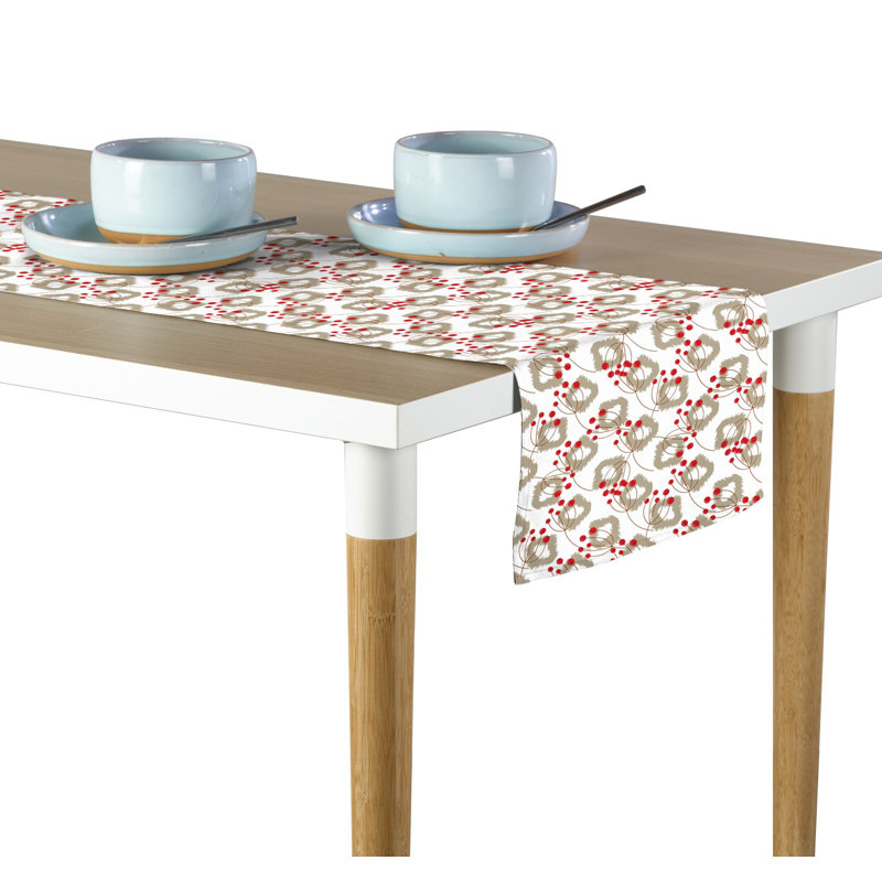 Mikala Berry Clusters Table Runner, 108" L x 14" W