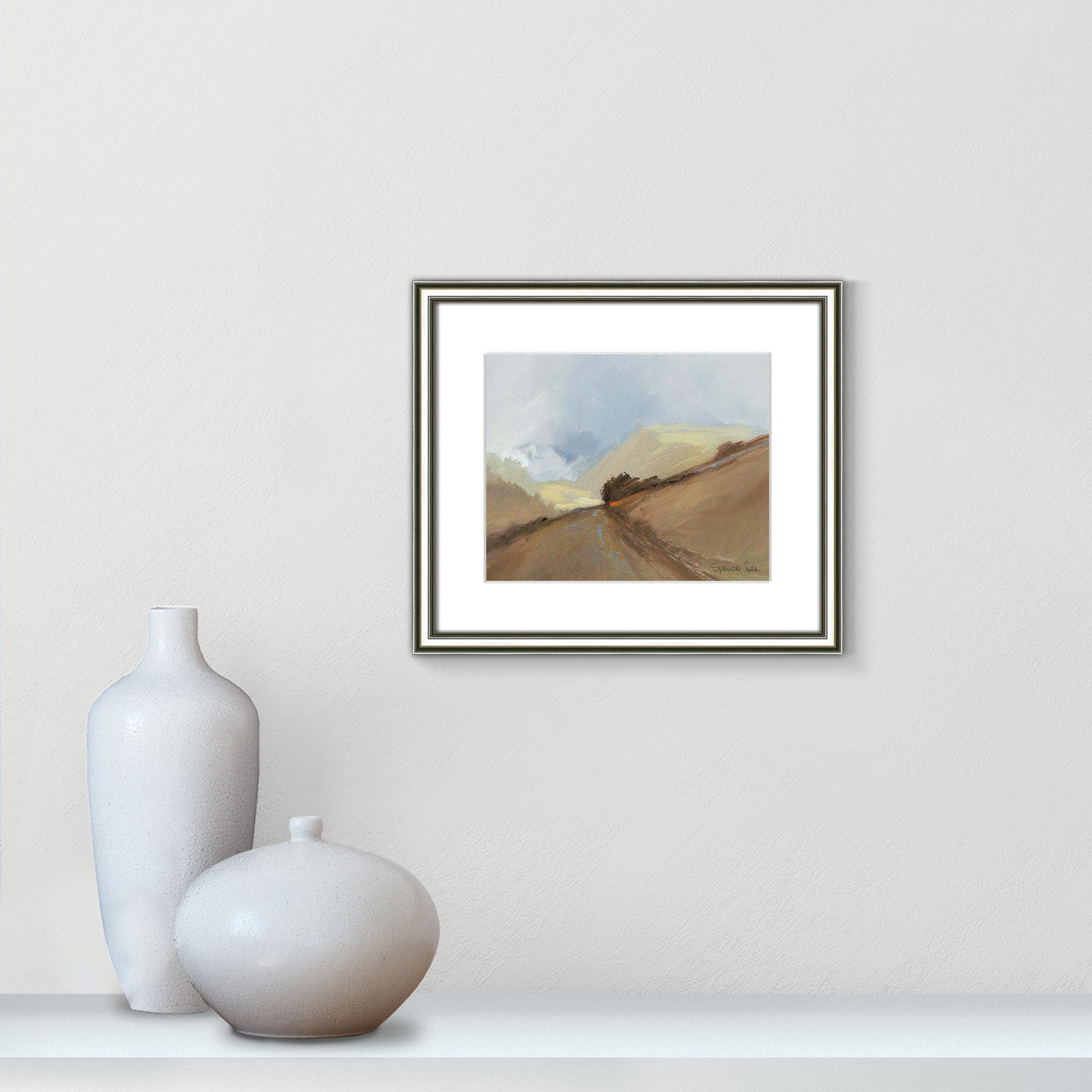 Heaven and Earth II Print, 14.25" H x 16.25" W x 0.75" D, Silver Framed