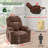Annettia 35.43" W Power Recliner, Liftable, Massage, Heater, Cup Holder-94321569