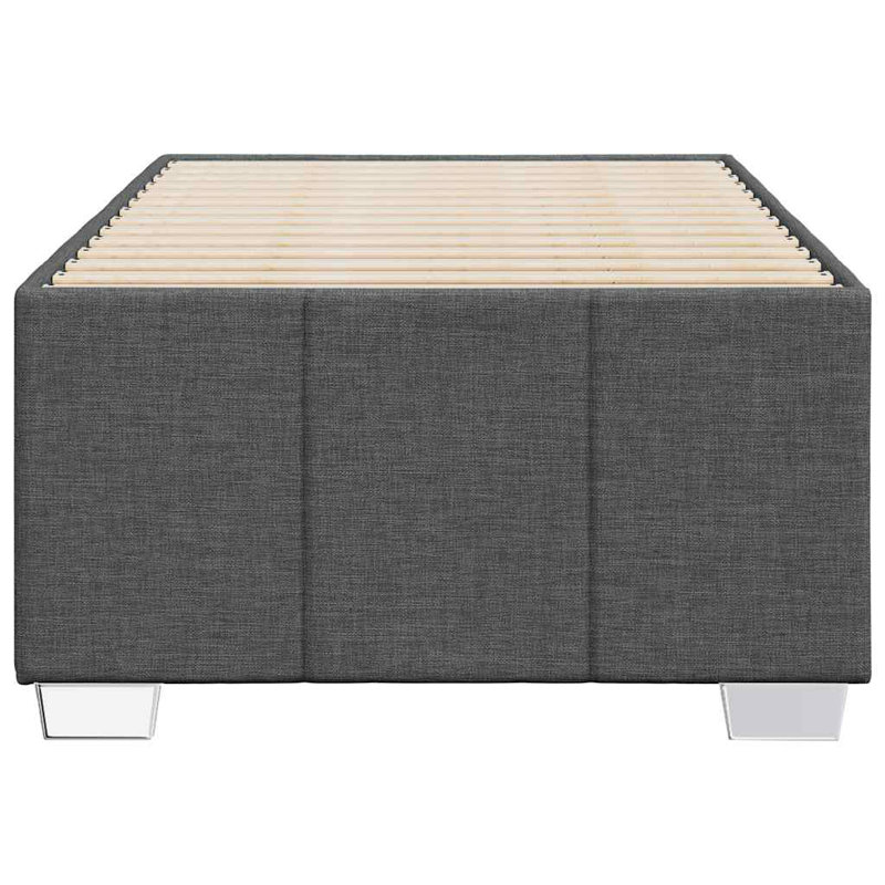 Latitude Run® Bed Frame Without Mattress Fabric, Twin, Dark Gray