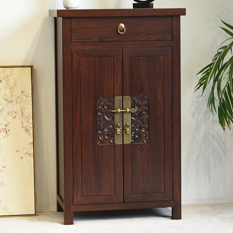 Armoire de rangement pour chaussures en bois massif 8 paires