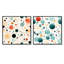 Colleps - Ensemble de 2 collages carrés à formes abstraites-101861554-101861553