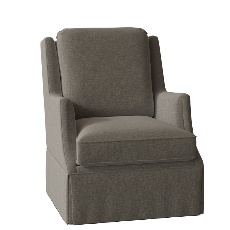 Fauteuil à oreilles pivotant l 31,5 po Savannah, 3152 polyester mastic