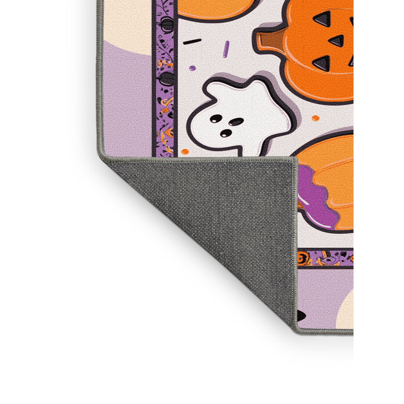 Tapis de vacances d'Halloween The Holiday Aisle®, Rectangle de 5 pi x 8 pi