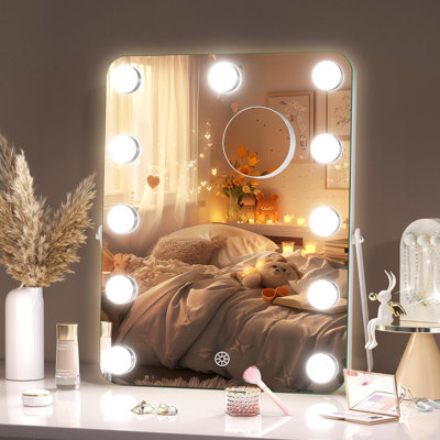 1 Small Metal Rectangle Make up Mirror