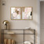 «Pink Frost Serenity», ensemble d'art mural encadré par Art Remedy, cadre doré, 16 x 20-135358701-135358691