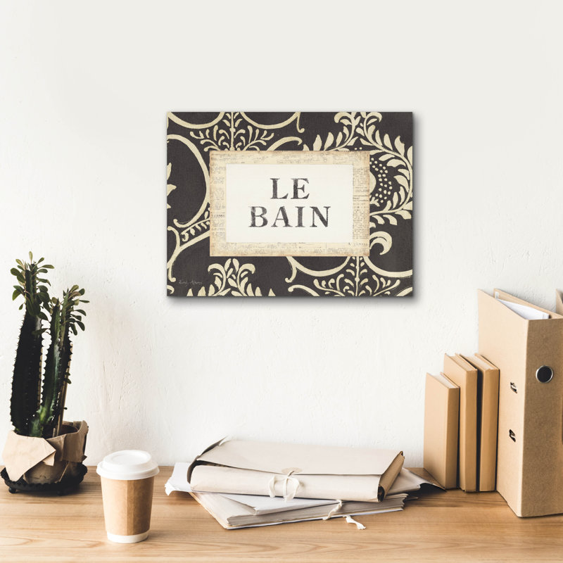 «Le Bain» par Emily Adams, art mural sur toile, H 12 po x l 16 po x P 0,75 po
