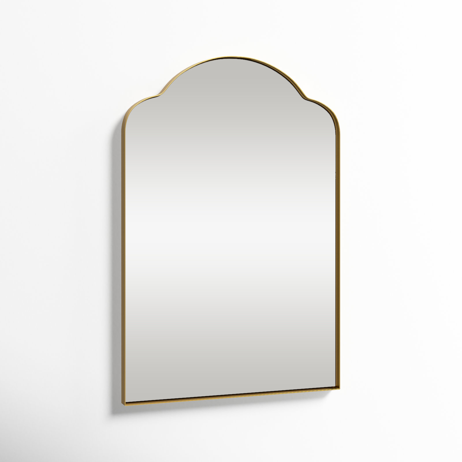 Naja Stainless Steel Arch Wall Mirror
