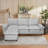 Oversized modern comfy comfy sofa with Ottoman-867979013