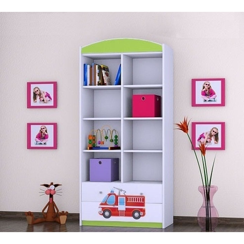 Talon 183cm H X 88cm W Transportation Kids Cube, Green
