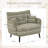 47.6''Wide Upholstered Boucle Loveseat Sofa With Stripe Pattern-254897339
