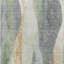 5' X 8' Artichoke Green And Grey Abstract Washable Indoor Outdoor Area Rug