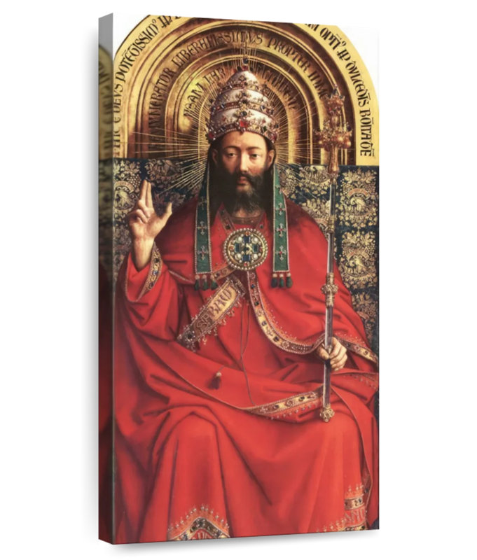 Le retable de Gand - Dieu tout-puissant, H 30 po x l 15 po