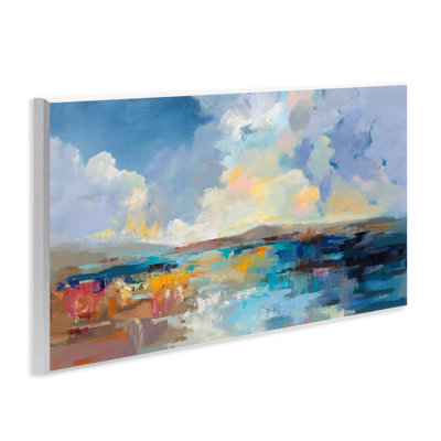 «Seaside Sunset», art mural abstrait par Silvia Vassileva