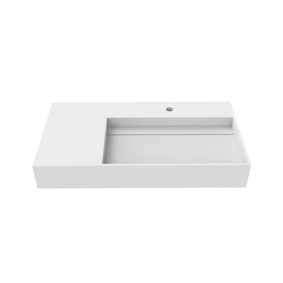 Meuble-lavabo simple 35,4 po avec surface solide Boyter 36 po Boyter