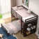 Emeteria Twin over Twin L-Shaped Bunk Beds with Bookcase by Harriet Bee