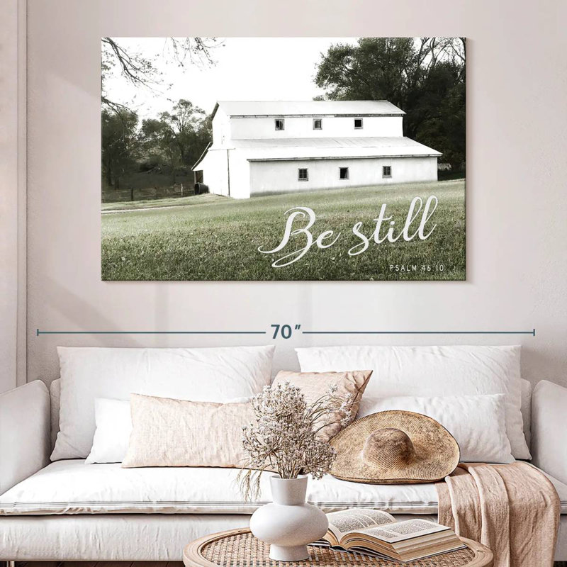 Lilie Be Still Barn, 34" H x 51" W