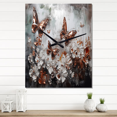 Jakeim - Floral Very Large Wall Clocks