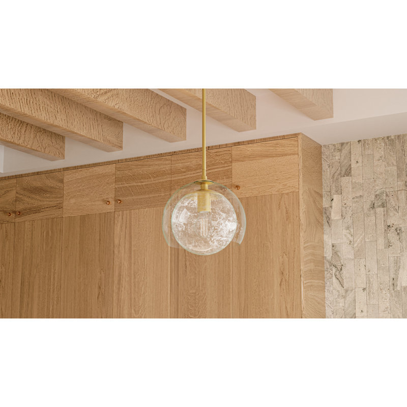 Eslinger 1-Light Mini Pendant, Brushed Gold
