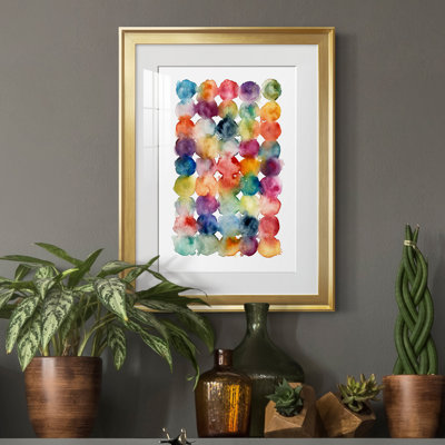 Spectrum Side By Side - Matted and Framed Under Acrylic Glass, Large Living Room Wall Art