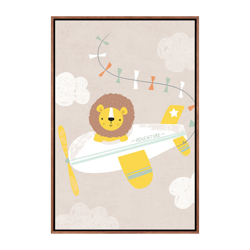 «Baby Adventure Awaits II» par Caroline Alfreds - impression d'art graphique, H 60 po x l 40po x P 1,5 po, Pas de tapis