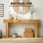 Console en bois massif - Table de ferme rustique pour le vestibule, le couloir ou derrière le canapé