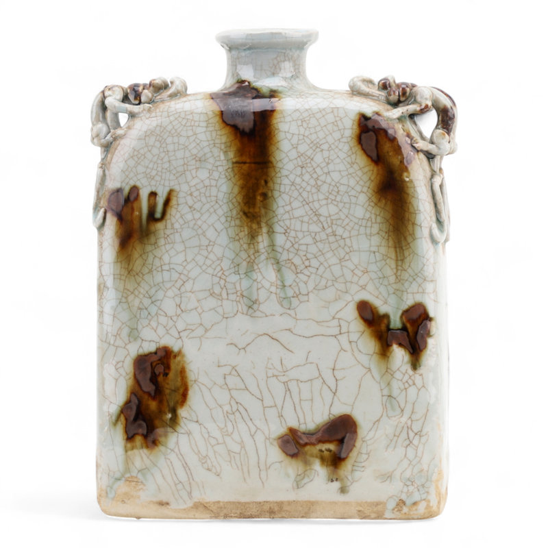 Vase en porcelaine carré fleur de nuage