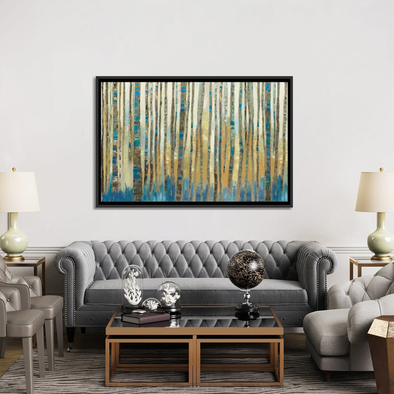 « delta », impression sur toile, H 18 po x l 26 po x P 1,5 po, Toile avec cadre noir, Pas de tapis