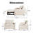 Upholstered Convertible Sleeper Sofa-1414507639