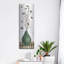 Art mural en métal luxueux «Zen Panel 1 On White» par Silvia Vassileva, 16 po x 48 po