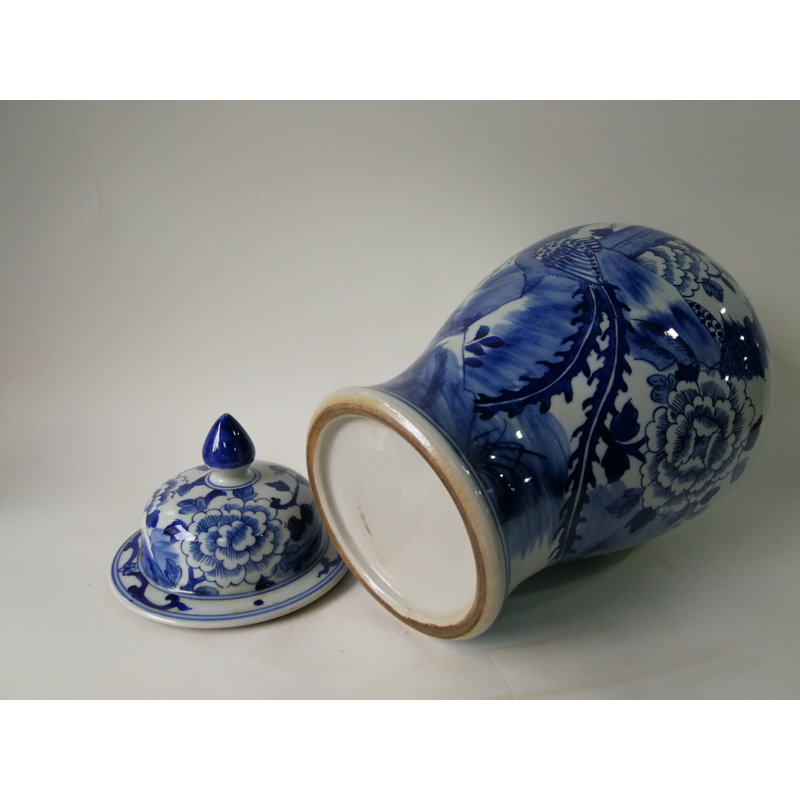 Handmade Porcelain China Ginger Jar