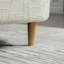 Chenille Upholstered Bench with Armrests and 2 Bolster Pillows-1248706470