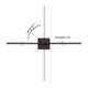 Gallatin Single Light Dimmable LED Armed Sconce
