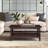 Ratcliff 42" Wide Cottage Beach House Design Coffee Table With 1 Open Shelf-1967891298