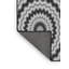 Tapis noir/gris tissé à la machine-619159584