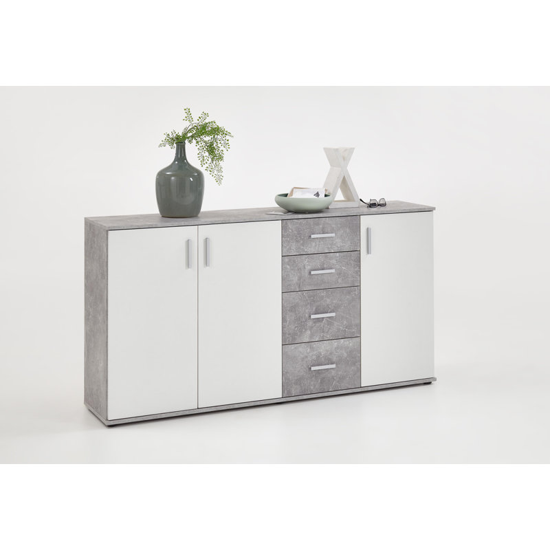 Frieda 160.1cm Sideboard, Grey/White