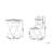 Cotto 2 - Person Metal Patio Dining Set with Round Table